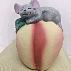 Refrigerator Freshener Keep Order FreeCeramic Large  Apple Mouse On Top New 4"X4